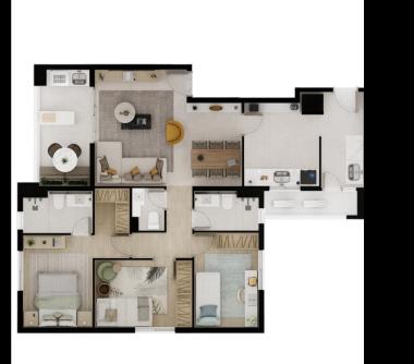 Planta 95m²